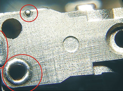 <a href='http://www.sdmqr.cn/product/3.htm' class='text_a'>模具激光焊機(jī)</a>修復(fù)模具效果